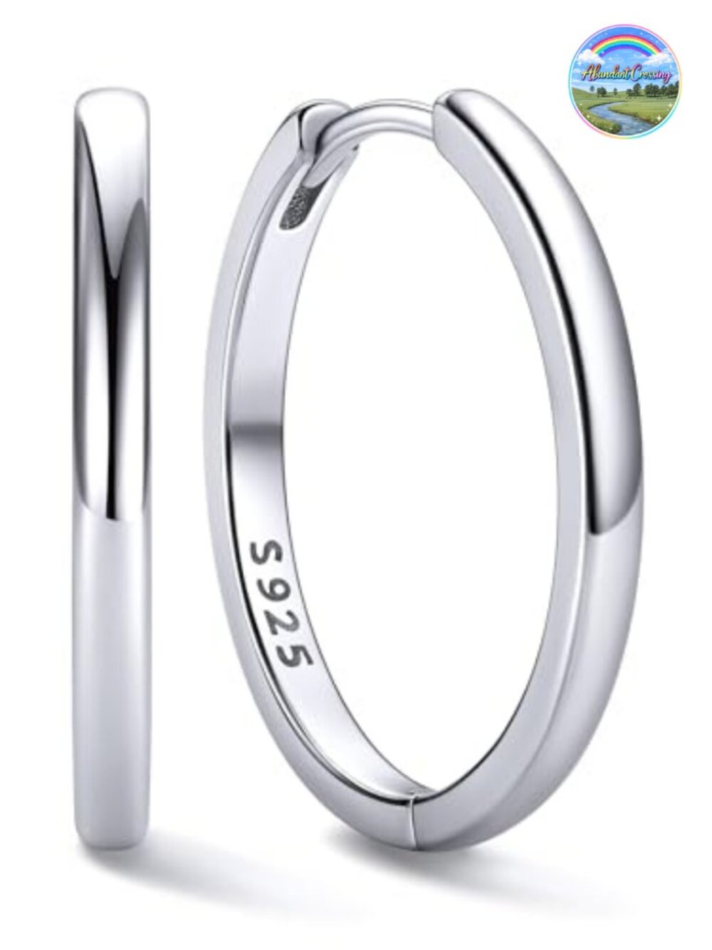 925 Sterling Silver Huggie Hoop Earrings
